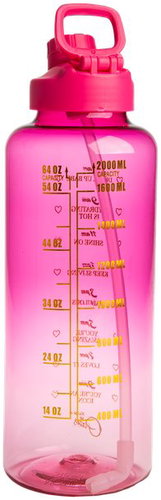 Paris Hilton Motivations-Trinkflasche 1,8 l rosa - Trinkflasche - Hauptbild