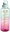 Trinkflasche 1,8 l Motivationsflasche blau/rosa