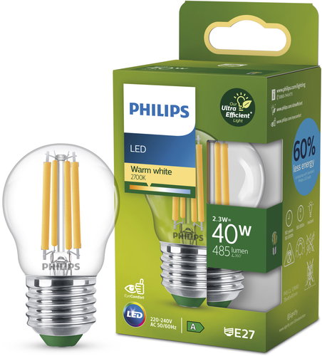 Philips LED 40W P45 E27 2700K CL UE SRT4 - LED-Birne - Hauptbild
