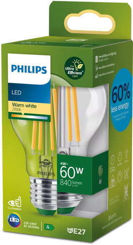 Philips LED 60W A60 E27 2700K CL UE SRT4 - LED-Birne - Hauptbild