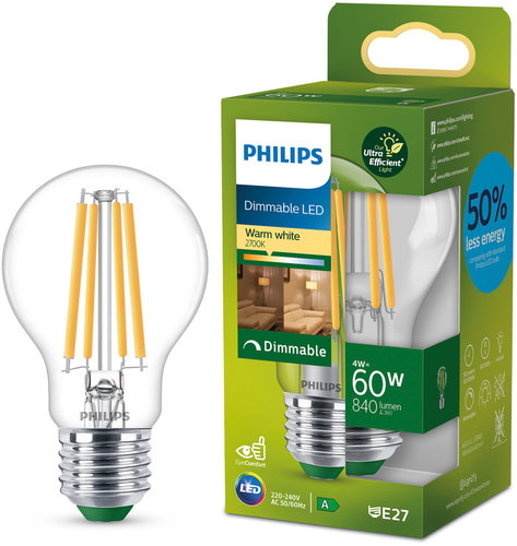 Philips LED 60W A60 E27 2700K CL UE D SRT4 - LED-Birne - Hauptbild
