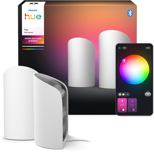 Philips Hue Wall washer 2-pack, white - Table Lamp - Main image