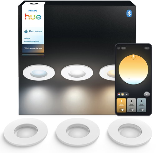 Philips Hue Adore recessed 3 × 4,2 W, weiß - Deckenleuchte - Hauptbild