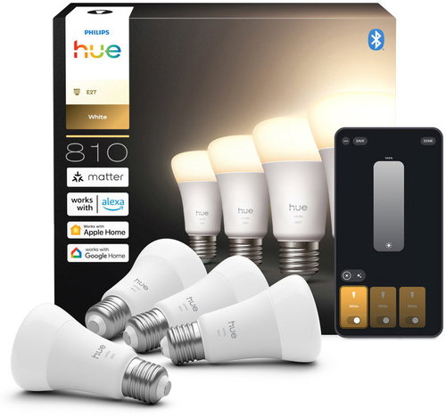 Philips Hue White 7W 810 E27 4pcs - LED Bulb - Main image
