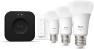 Philips HUE White and colour Starter pack E27 1100lm 3-pack + dimmer switch + Hue Bridge Pro - LED Bulb