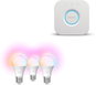 Smart Lighting Set Philips Hue Bridge 2.0 + Philips Hue Essential White and colour Ambiance 8W 806 E27 3pcs - Sada chytrého osvětlení