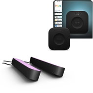 Philips Hue Bridge Pro + Philips Hue White and Color Ambiance Play Double pack Black - Sada chytrého osvětlení