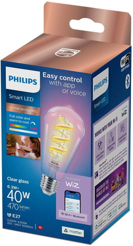 Philips Smart LED WFB 40 W ST64 E27 RGB - LED-Birne - Hauptbild