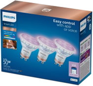 Philips Smart LED WFB 50W GU10 GLASS RGB, 3 pcs - LED Bulb