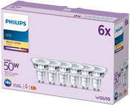 Philips Classic GU10, 50 W, warmweiß, 6 Stück. - LED-Birne
