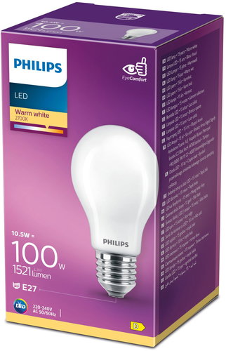 Philips Classic A60, E27, 100 W, warm white - LED izzó - Fő fotó