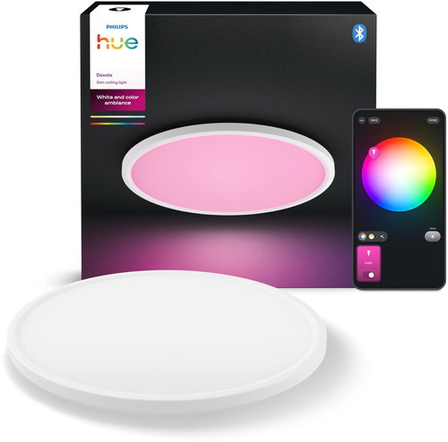 Philips Hue Devote WCA slim ceiling RD M white - Deckenleuchte - Hauptbild