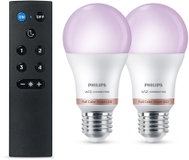 Philips Smart Led WFB 60 W A60 E27 RGB 2PK + Remote - Bulb