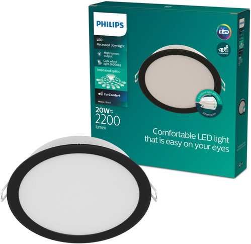 Philips MESON 175 20 W 40K BK recessed - Ceiling Light - Main image