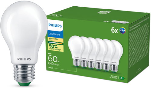 Philips LED CLA 60 W A60 E27 2700K FR UE Main image Philips LED CLA 60 W A60 E27 2700K FR UE - LED Bulb - Main image