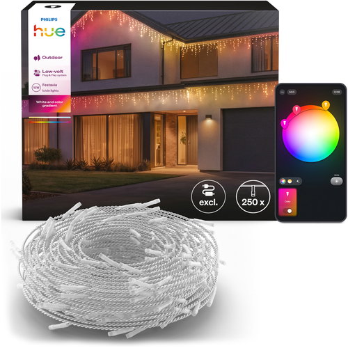 Philips Hue Festavia icicles 250LED 9 m, extension - Light Chain - Main image