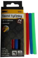 MAGG Fusible Sticks 7 x 100mm Coloured 24 pcs - Glue Gun Sticks