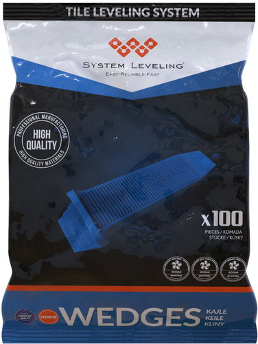 System Leveling Wedges (100pcs) - Tiling Tools - Main image