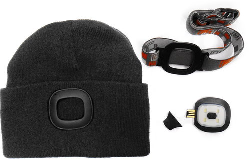 MAGG Cap with LED Light - Black - Hat - Main image