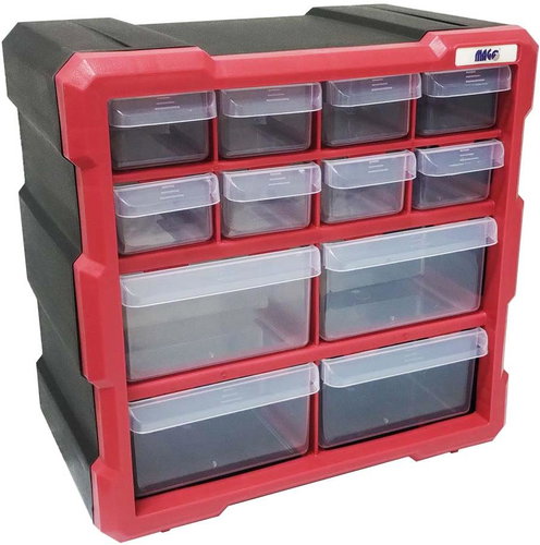 MAGG Plastic cabinet 8+4 drawers - Tool Organiser - Main image