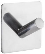 SAT - Single hook, adhesive, stainless steel, square - Bathroom Hook