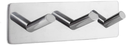 SAT - Triangle, adhesive, stainless steel, square - Bathroom Hook - Main image