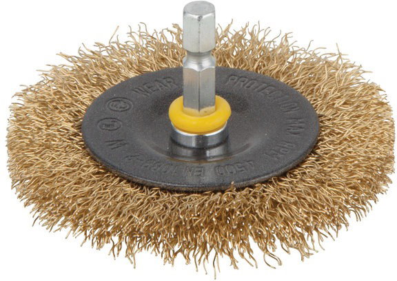 WOLFCRAFT sárgaréz drótkefe 75 x 10mm