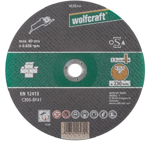 WOLFCRAFT - Cutting wheel for flat stone 230mm - Cutting Disc - Main image