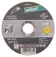 WOLFCRAFT – Kotúč rezací na hliník extra tenký 115 mm - Rezný kotúč