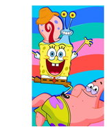 Carbotex Baby towel Sponge Bob with Patrick and Gary 30 × 50 cm - Towel