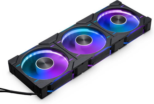 Phanteks D30 PWM Reverse Airflow D-RGB 3pack 120mm Black - PC ventilátor - Fő fotó