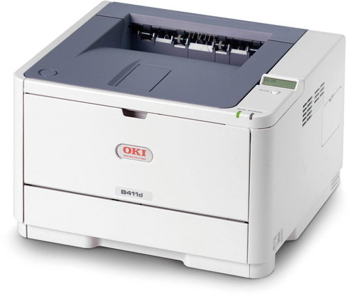 OKI B411d - A4 LED 33str./min, 2400x600dpi, 64MB, duplex, USB2.0+LPT - Laser Printer - Main image