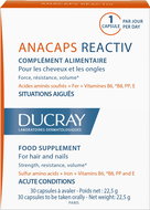 Ducray Anacaps Reactiv -  Dietary Supplement for Hair and Nails - Reaction Factors of 30 Capsules - Dietary Supplement