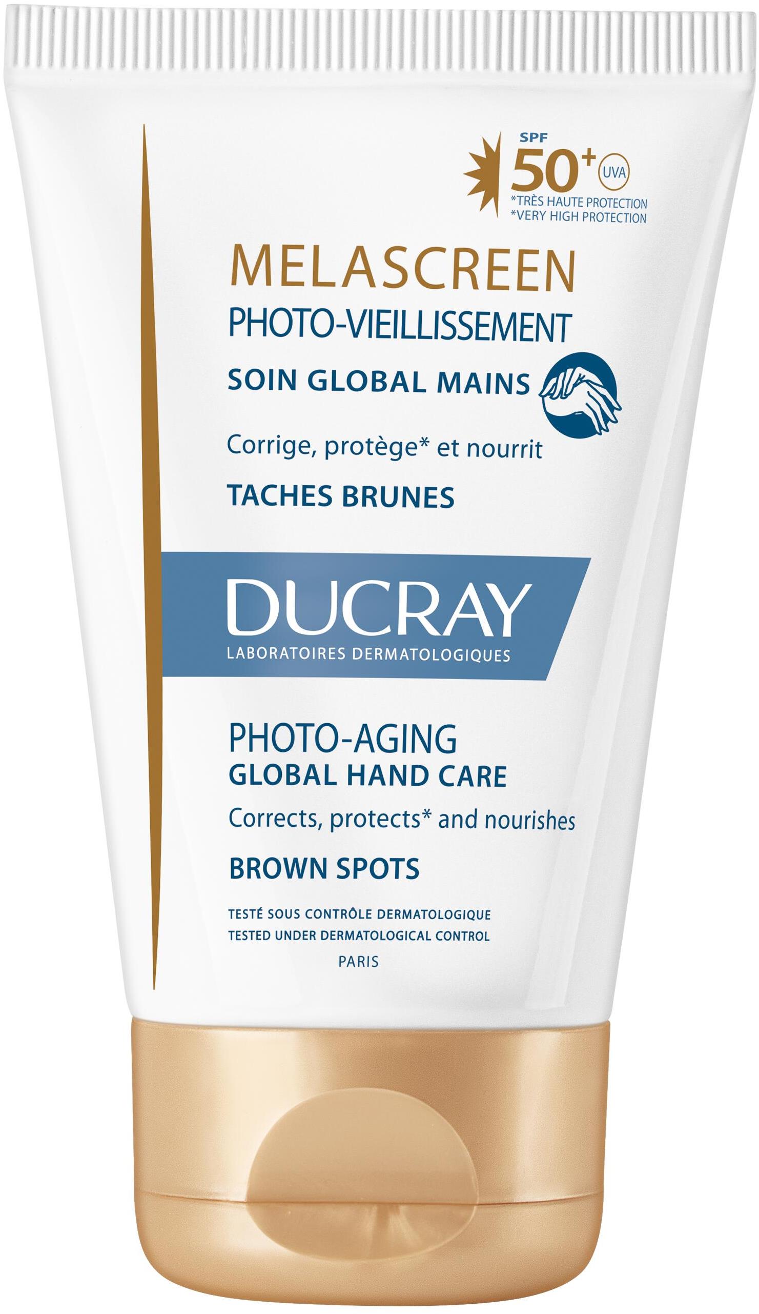 DUCRAY Melascreen PHOTO AGING átfogó kézápolás SPF50 + nagyon magas fényvédelem 50 ml