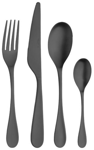 Pinti Inox Drop Carbon, compact box 24 pcs - Cutlery Set - Main image