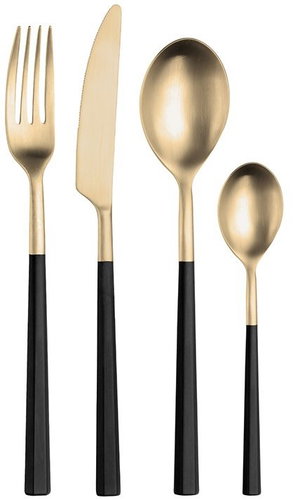 Pints Inox Hive Black & Honey 24 pcs - Cutlery Set - Main image