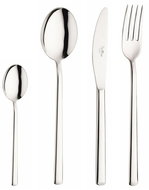 Pinti Inox Synthesis, red box transparent lid 24 pcs - Cutlery Set