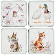 Pimpernel Cork Coasters Garden Animals - Coaster
