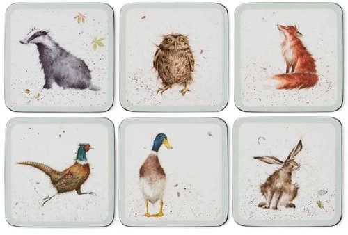 Pimpernel Cork Coasters Woodland Animals - Coaster - Main image