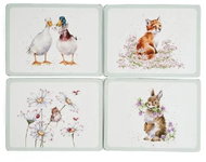 Pimpernel Cork placemats set of 4, Animals and flowers - Placemat
