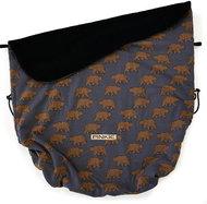 Pinkie blanket with drawstring, bear anthracite - Blanket