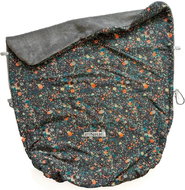 Pinkie blanket with drawstring, spot neon grey - Blanket