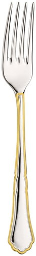 Pinti Inox Koláčová vidlička SETTECENTO GOLD FILET - Table Fork - Main image