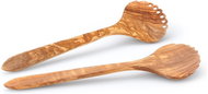 Continenta Salad Servers c1, Olive Wood, 31.5cm - Cutlery