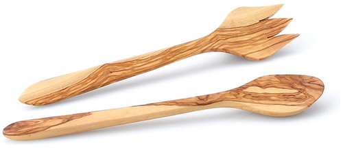 Continenta Salad Servers c2, Olive Wood, 30.5cm - Cutlery - Main image