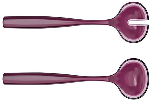Fratelli Guzzini DOLCEVITA Salad Servers (ISCC+), Purple - Cutlery - Main image