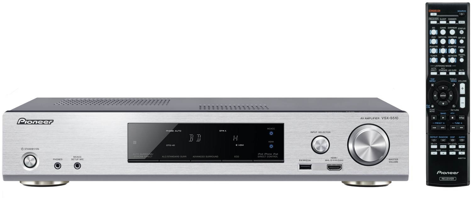 Pioneer VSX-S510-S Silver - AV Receiver | Alza.cz