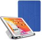 Pipetto Origami Pencil Case tok Apple iPad 10.2" (2019/2020/2021) készülékhez, királykék - Tablet tok