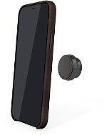 Pipetto Magnetic Leather + Apple iPhone 12/12 Pro készülék tartó - barna - Mobiltelefon tok