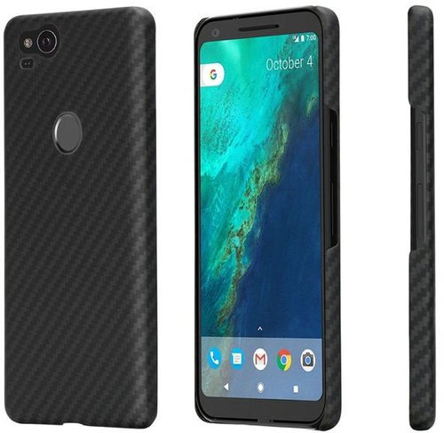 Pitaka Aramid Case Black/Grey Google Pixel 2 - Phone Cover - Main image